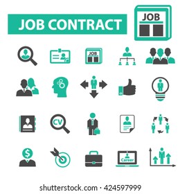 job contract icons
