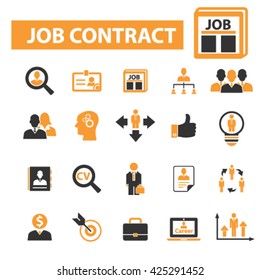 job contract icons
