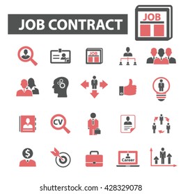 job contract icons
