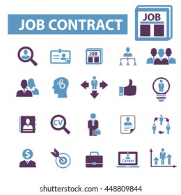 job contract icons