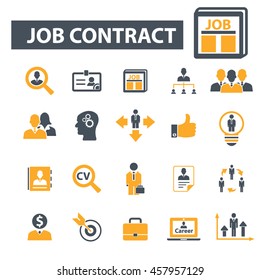 job contract icons