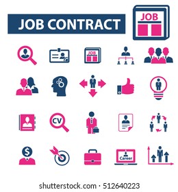 job contract icons