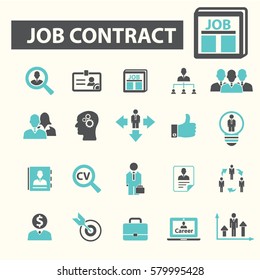 job contract icons