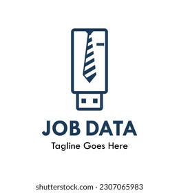 Job data design logo template illustration
