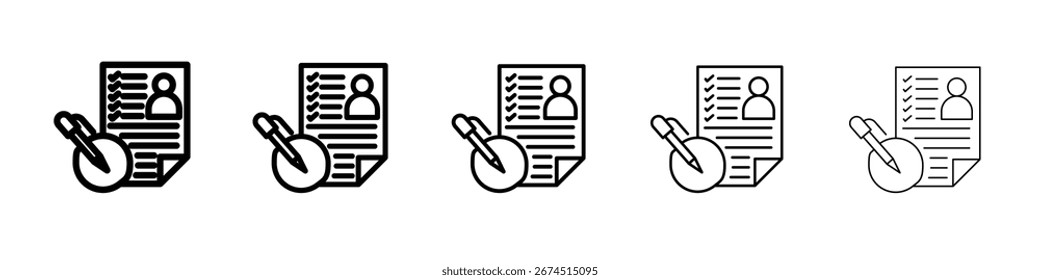 Job description icon design, logo, app, UI. Vector illustration, EPS