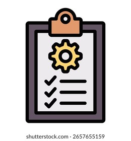 Elemento De Ícone De Descrição Da Tarefa Para Design E Vetor
