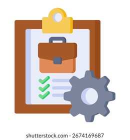 Elemento de icono de Descripción del trabajo para diseño