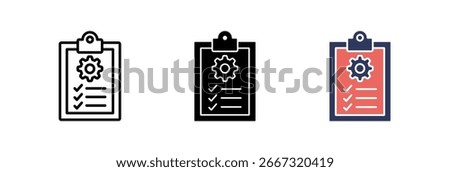 Job Description Icon Element For Design And Vector