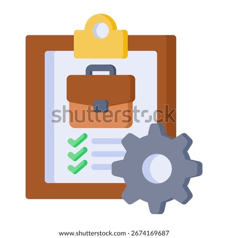 Job Description Icon Element For Design