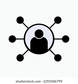 Icono de descripción del trabajo. Tarea de empleado, símbolo de trabajo diario.