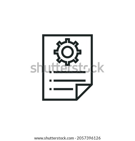 Job Description icon isolated on white background.
