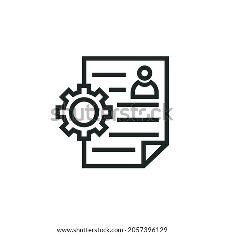 Job Description icon isolated on white background.