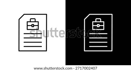 Job description icon - Line Style. symbol template design