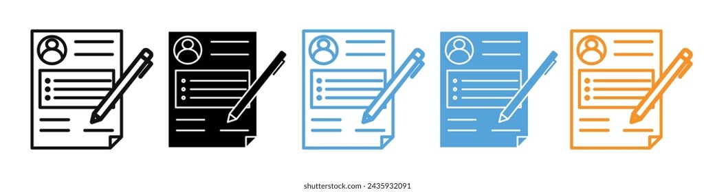 Job description icon mark in filled style