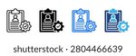 Job Description icon set multiple style collection