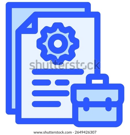 Job Description icon symbol. Vector illustration.