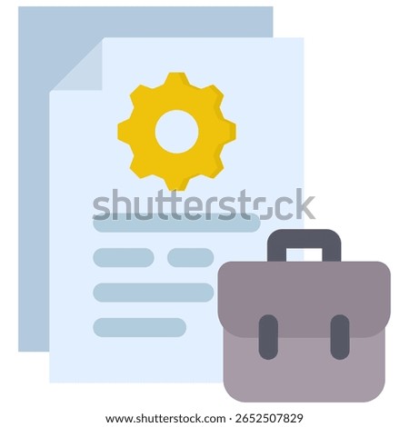 Job Description icon symbol. Vector illustration.
