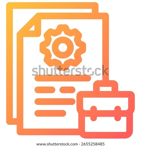 Job Description icon symbol. Vector illustration.
