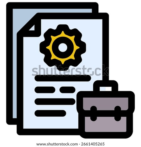 Job Description icon symbol. Vector illustration.