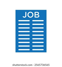 Job description icon Thin line illustration set