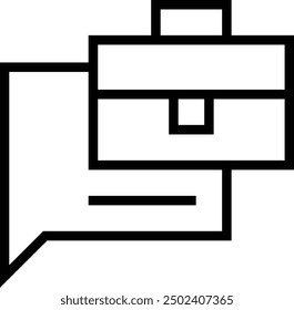 job description icon. Thin linear style design isolated on white background