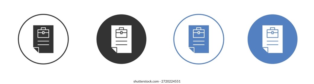 Icono de Descripción del trabajo para el Diseño web. Pixel Iconos planos perfectos