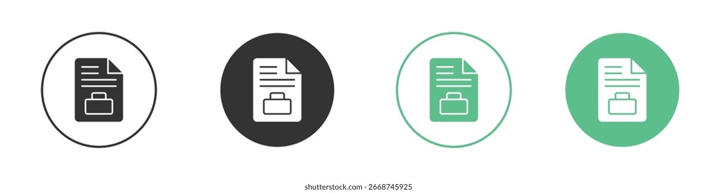Job description icon for your website or app. eps10