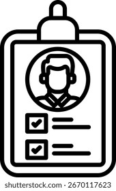 Descrição da tarefa Line vetor Icon Design