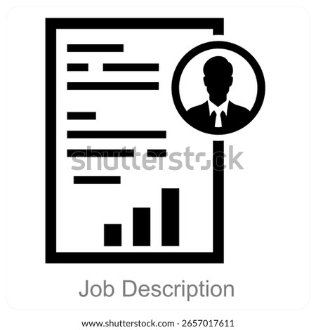 Job Description vector icon concept design