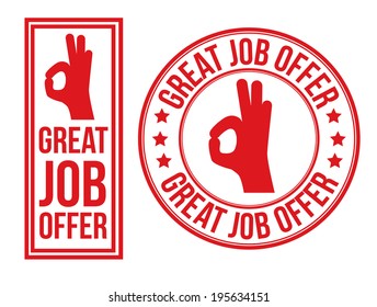 Job design over white background, vector illustration