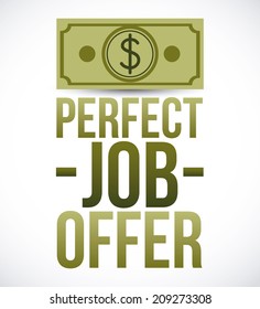 Job design over white background, vector illustration