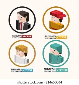 Job design over white background, vector illustration