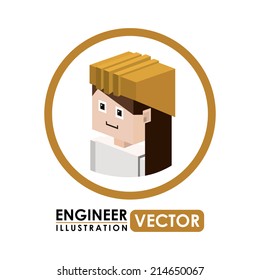 Job design over white background, vector illustration