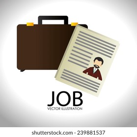 Job design over white background,vector illustration.