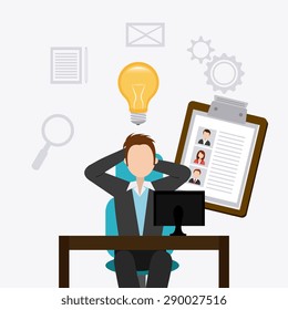 Job digital design, vector illustration eps 10
