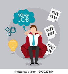 Job digital design, vector illustration eps 10