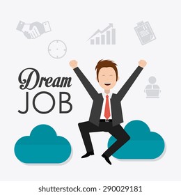 Job digital design, vector illustration eps 10