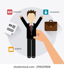 Job digital design, vector illustration eps 10
