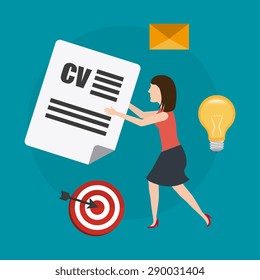 Job digital design, vector illustration eps 10