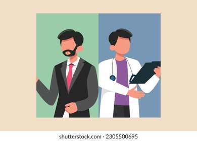 Job diversity. Diversity in collage concept. Colored flat graphic vector illustration isolated.