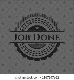 Job Done black emblem