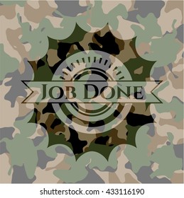 Job Done camouflage emblem