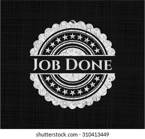Job Done chalk emblem