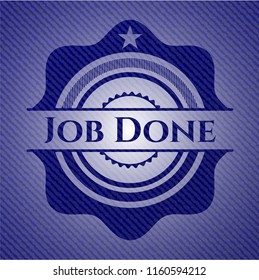 Job Done with denim texture