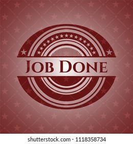 Job Done red emblem