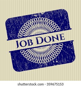 Job Done rubber stamp