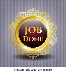 Job Done shiny emblem