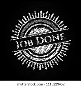  Job Done written with chalkboard texture