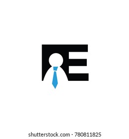 JOB e FONT LOGO FLAT VECTOR TEMPLATE