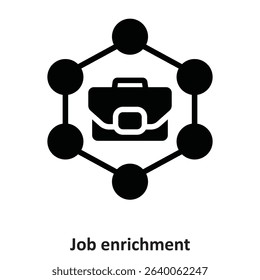Job enrichment Vector Icon which can easily modify or edit
